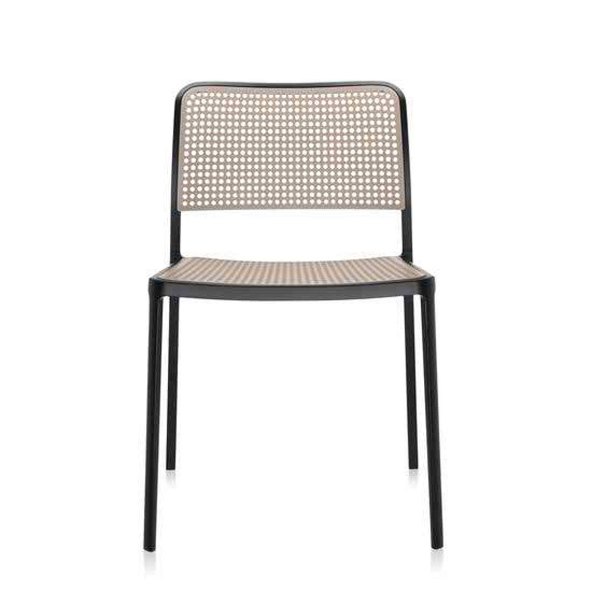 Audrey Side Chair Side/Dining Kartell Black Painted Frame/Sand Seat & Back