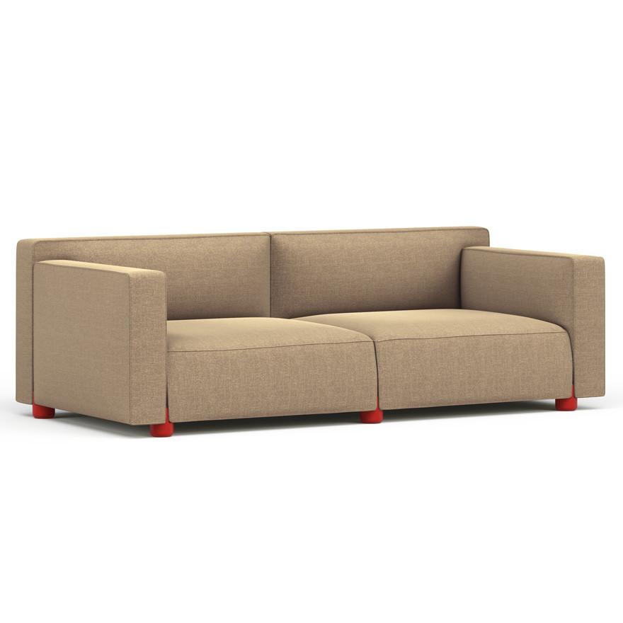 Barber & Osgerby Three-Seater Sofa Sofa Knoll Red Cornaro - Vintage +$1243.00