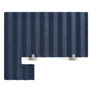 Basis 33" Overhang Privacy Panel Accessories BluDot Basis Blue 