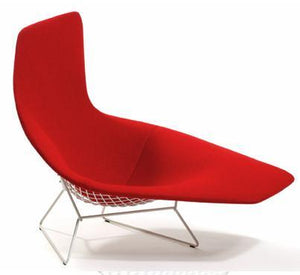 Bertoia Asymmetric Chaise With Full Cover lounge chair Knoll 