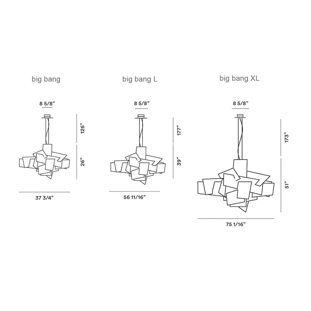 Big Bang Suspension Lamp suspension lamps Foscarini
