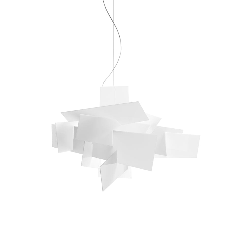 Big Bang Suspension Lamp suspension lamps Foscarini Big bang halogen - white - 126" cable
