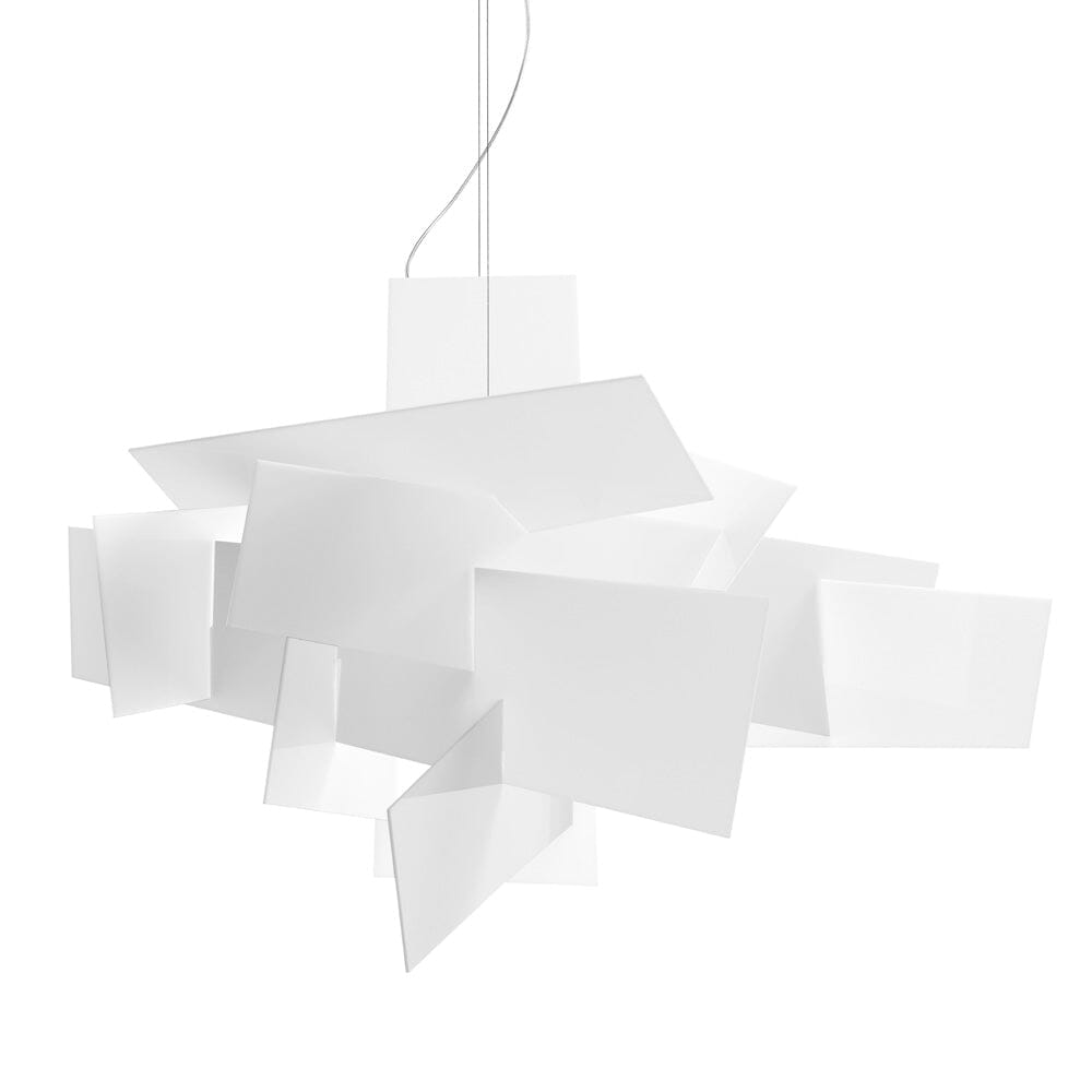 Big Bang Suspension Lamp suspension lamps Foscarini Big bang xl led - white - 173" cable