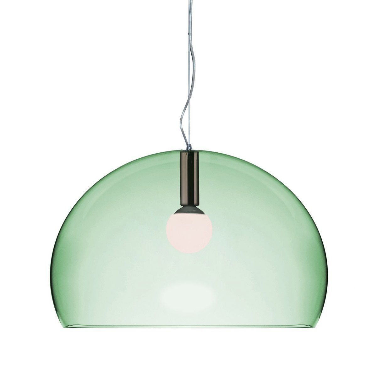 Big Fly Suspension Lamp suspension lamps Kartell Transparent Sage Green
