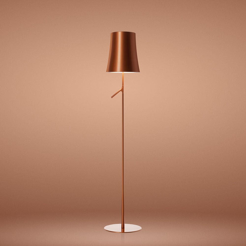 Birdie Floor Lamp Floor Lamps Foscarini On/Off Copper