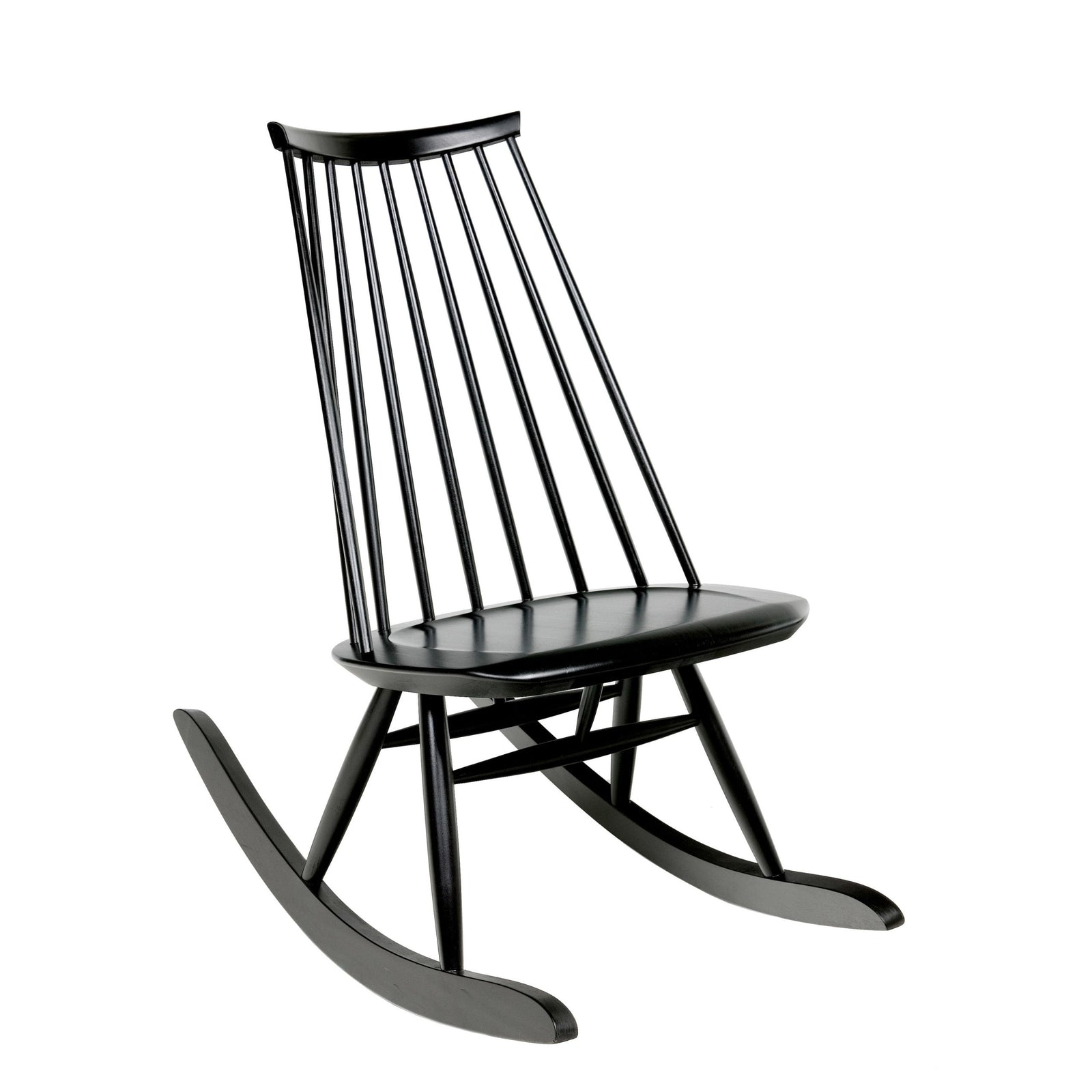 Mademoiselle Rocking Chair rocking chairs Artek Black Stained