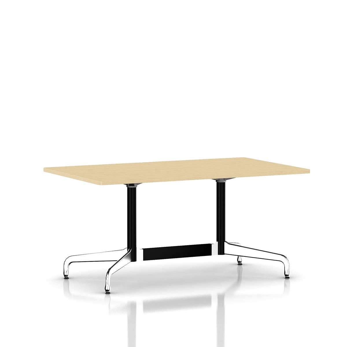 Eames Rectangular Table Dining Tables herman miller Black Umber Light Ash Veneer +$505.00