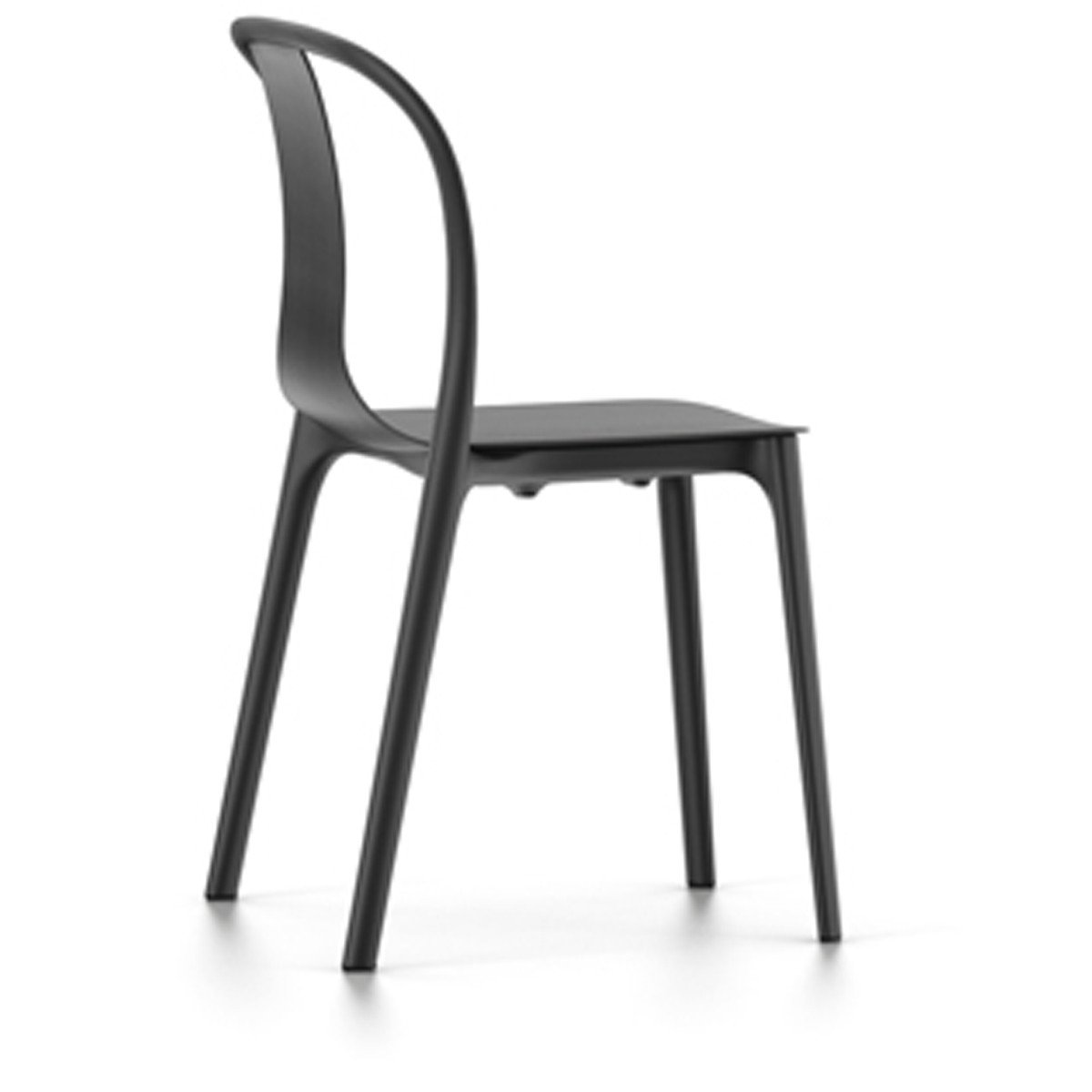 Belleville Side Chair Wood Side/Dining Vitra Black ash