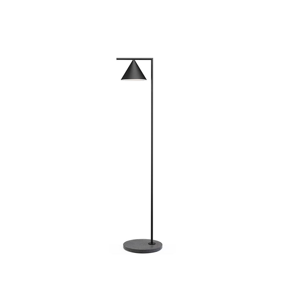 Captain Flint Outdoor / Indoor Floor Lamp Outdoor Lighting Flos Black / Black Lava 2700K