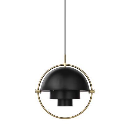 Multi-Lite Pendant Light hanging lamps Gubi Black Brass Base/Black Brass