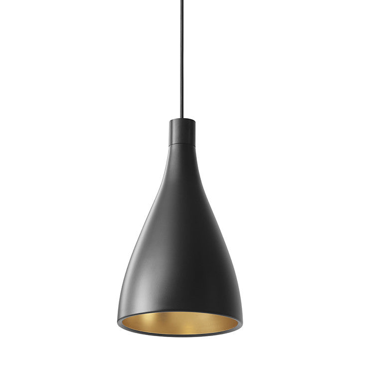 Swell Narrow Pendant hanging lamps Pablo Black/Brass