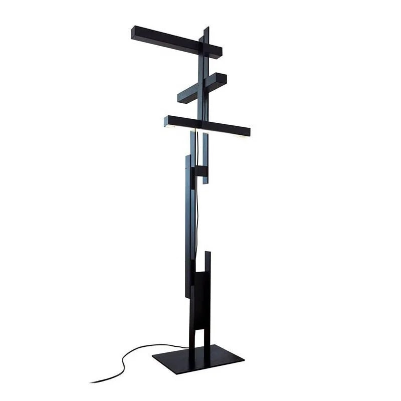 Las 376 Floor Lamp Floor Lamps Oluce Black