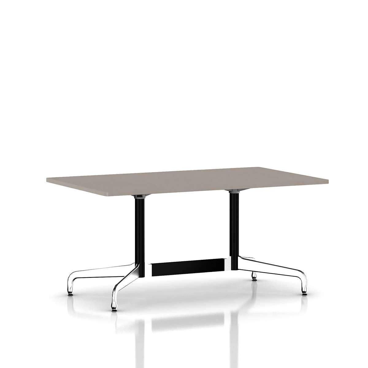 Eames Rectangular Table Dining Tables herman miller Black Umber Warm Grey Neutral Laminate