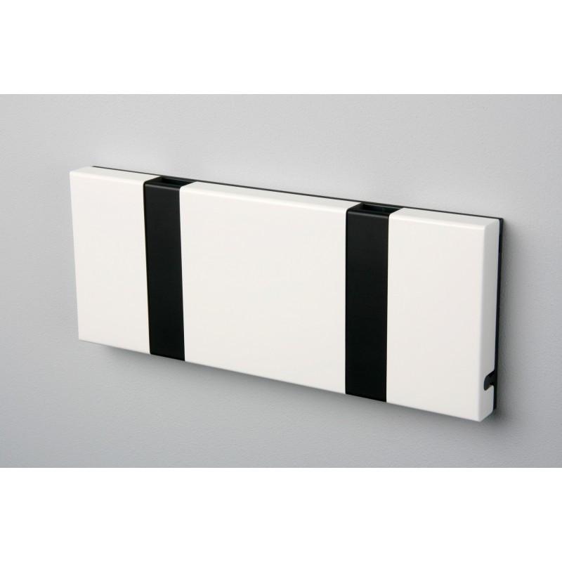 Knax Horizontal Colored Coat Hook Coat Hooks Loca 2 hooks Black White