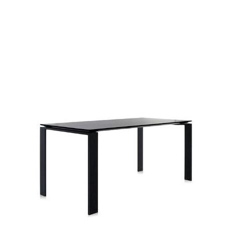 Four Table - Laminate Top Dining Tables Kartell Standard - 63" Black Body/Black Top