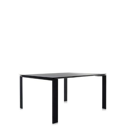 Four Table - Laminate Top Dining Tables Kartell Square - 51" +$195.00 Black Body/Black Top