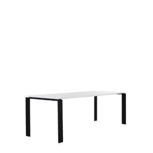 Four Table - Laminate Top Dining Tables Kartell Large - 88" +$620.00 Black Body/White Top 