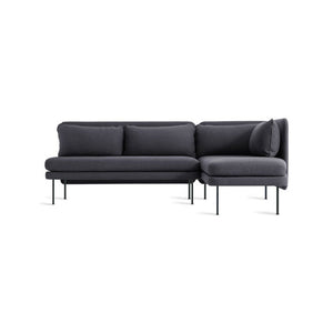 Bloke Armless Sofa with Chaise Sofa BluDot Rostenkowski Blue Right Chaise 