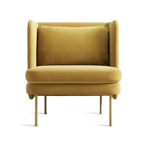 Bloke Lounge Chair lounge chair BluDot Ochre Velvet 