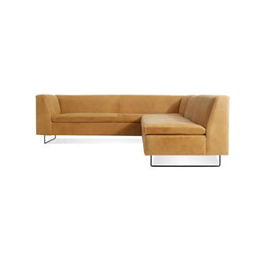 Bonnie and Clyde Sectional Sofa BluDot Camel Leather 