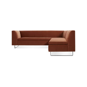 Bonnie and Clyde Sectional Sofa BluDot Copper Velvet 