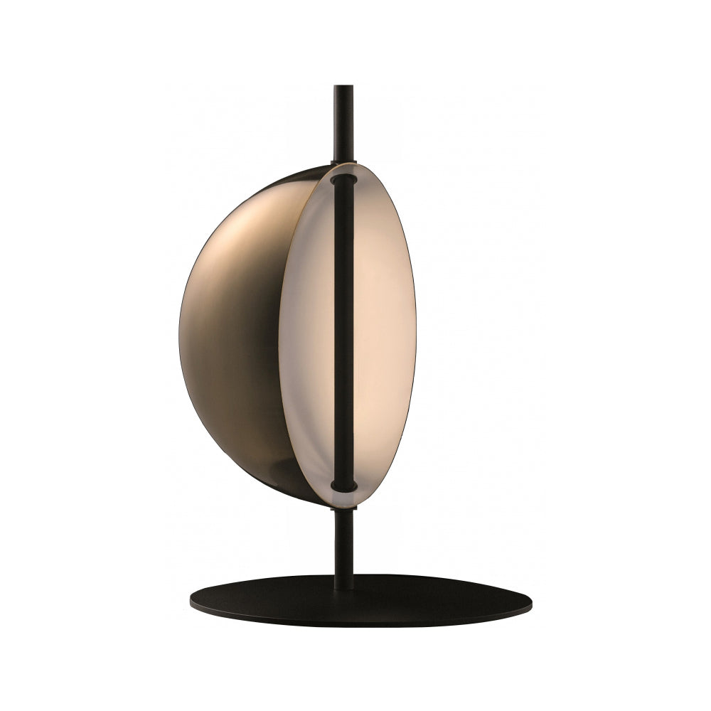 Superluna Table Lamp Table Lamps Oluce Anodic brass/Black stem