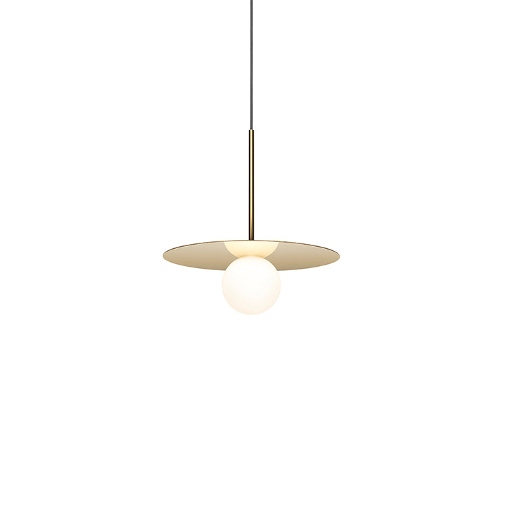 Bola Disc Pendant ceiling lights Pablo Brass 12"