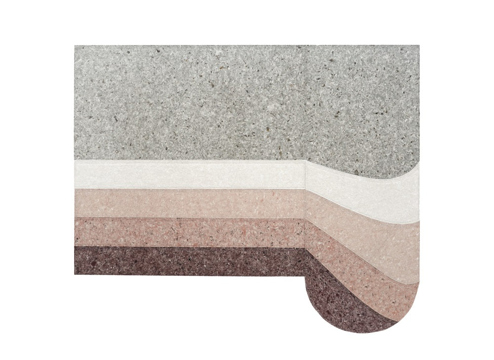 Nuances Round Rug Rug Gan Burgundy