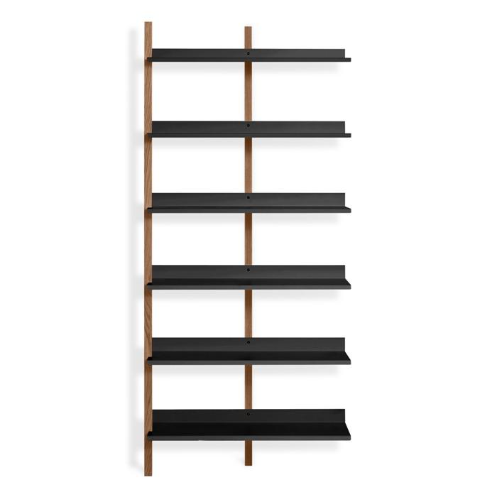 Browser Tall Add-on Bookcase Shelves BluDot Walnut / Oblivion