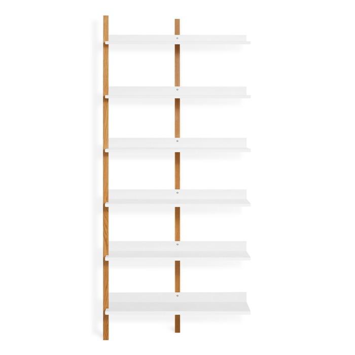 Browser Tall Add-on Bookcase Shelves BluDot White Oak / White