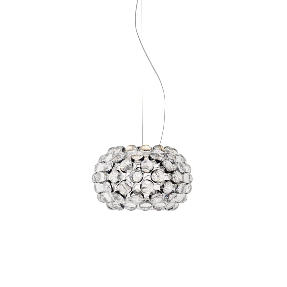 Caboche Plus Suspension Lamp suspension lamps Foscarini Small LED version - transparent: 12.2" dia.