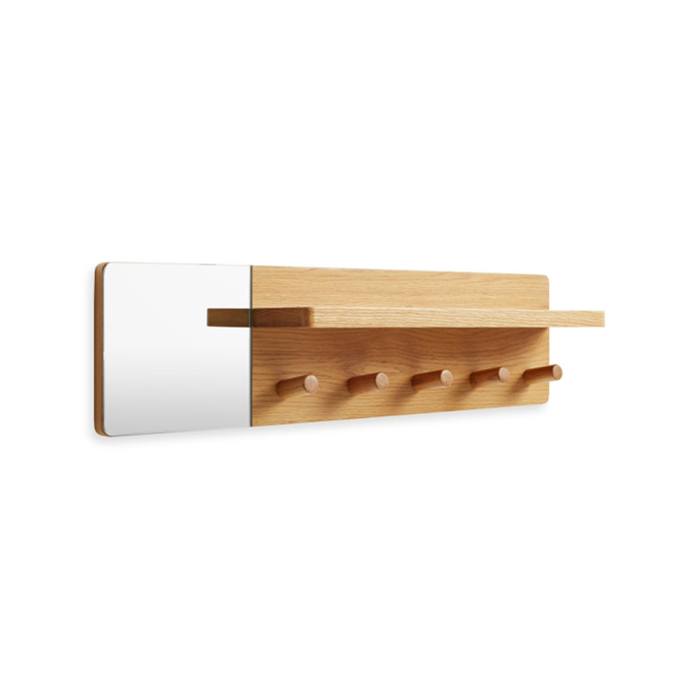 Candid Wall Shelf with Hooks Coat Hooks BluDot
