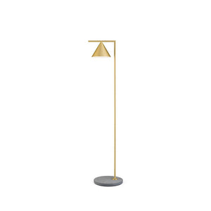 Captain Flint Outdoor / Indoor Floor Lamp Outdoor Lighting Flos Brushed Brass / Grey Lava Stone 2700K 