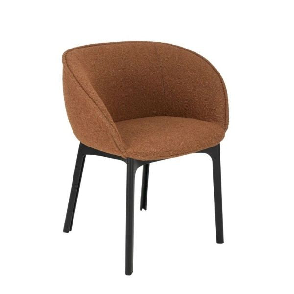 Charla Orsetto Armchair Armchair Kartell Rusty orange Black