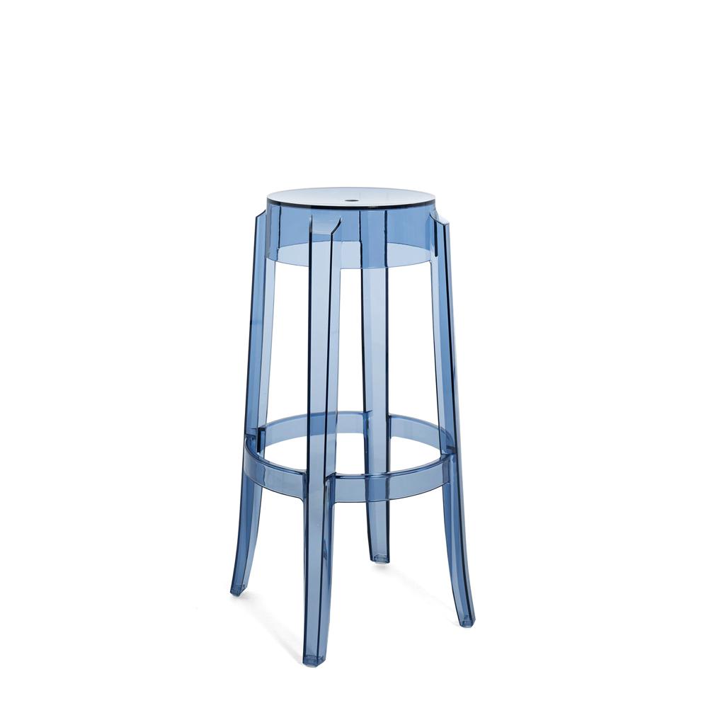 Charles Ghost Stool bar seating Kartell 29.5 Bar Stool - Powder Blue