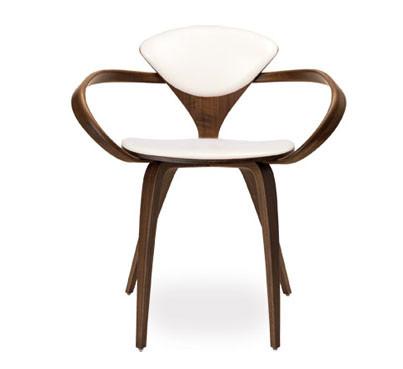 Cherner Arm Chair - Upholstered Seat & Back Side/Dining Cherner Chair