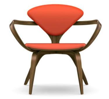 Cherner Lounge Arm Chair - Upholstered Seat and Back lounge chair Cherner Chair