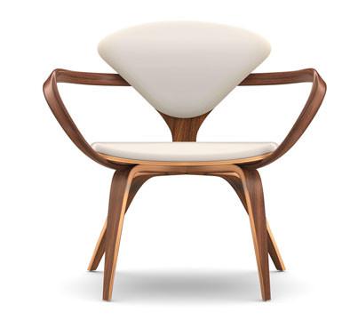 Cherner Lounge Arm Chair - Upholstered Seat and Back lounge chair Cherner Chair