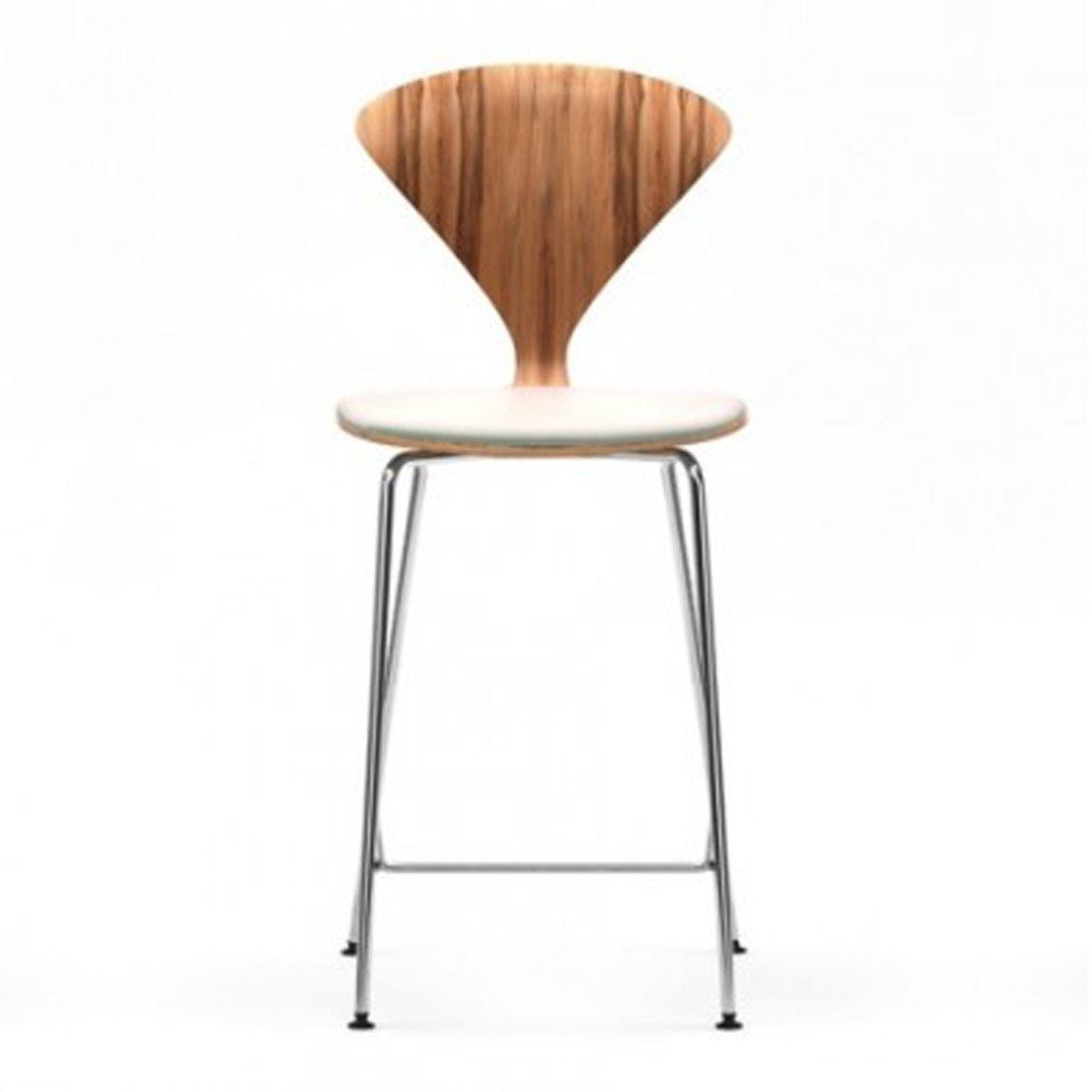 Cherner Metal Leg Stool - Upholstered Seat bar seating Cherner Chair