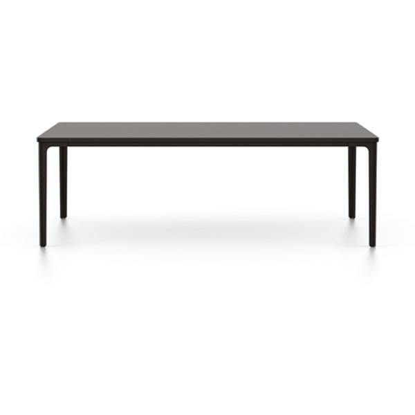 Plate Rectangular Table Coffee Tables Vitra 44.5"L x 28" W - MDF Chocolate Top - Chocolate Base