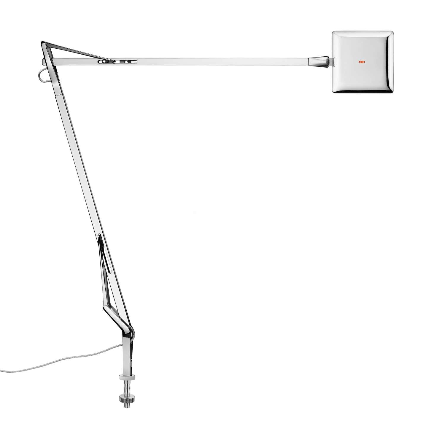 Kelvin Edge LED Table Lamp Table Lamps Flos Chrome + $50.00 Desk Support Visible Cable