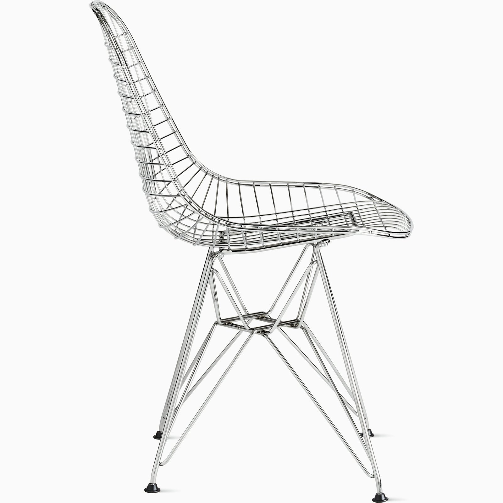 Eames Wire Chair Side/Dining herman miller Glides with Felt Bottom