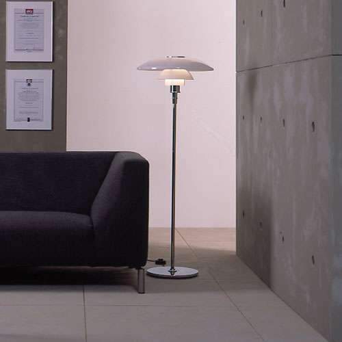 Louis Poulsen PH 4.5/3.5 Glass Floor Lamp Floor Lamps Louis Poulsen