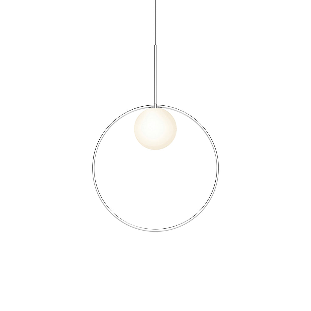 Bola Halo Led Pendant Pendant Lights Pablo Chrome 18"