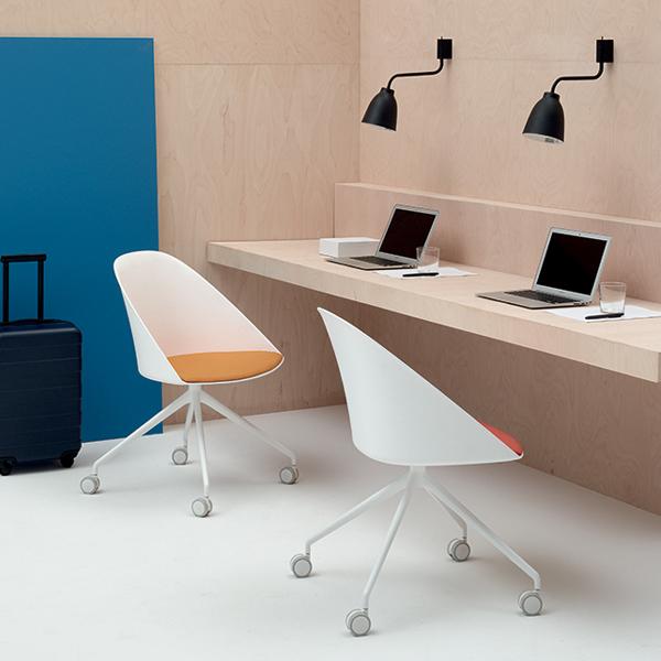 Cila Polypropylene Chair With Fixed Trestle Base Chairs Arper