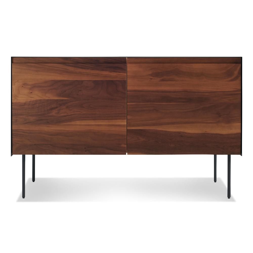 Clad 2 Door Credenza storage BluDot Walnut / Oblivion