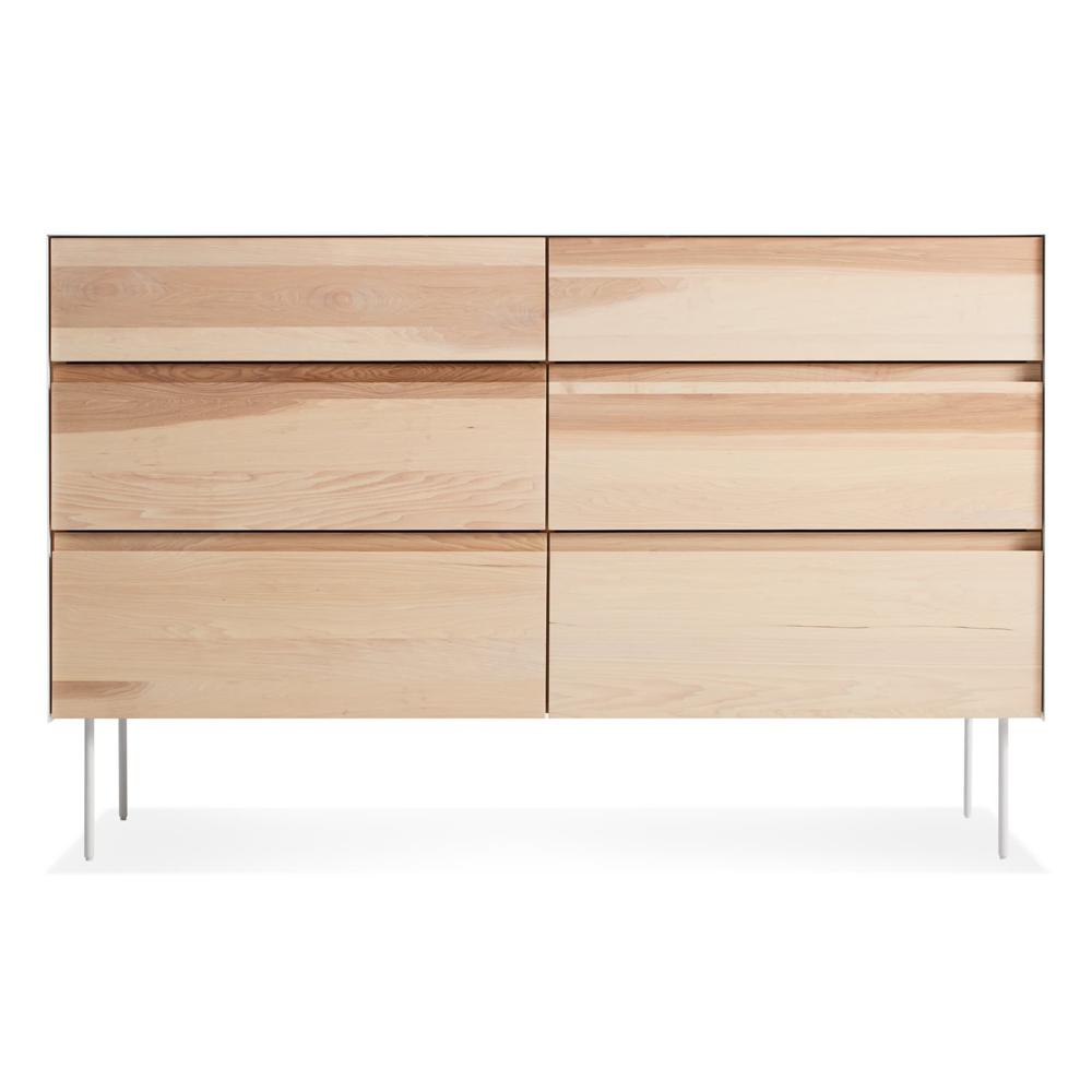Clad 6 Drawer Dresser storage BluDot Hickory / White