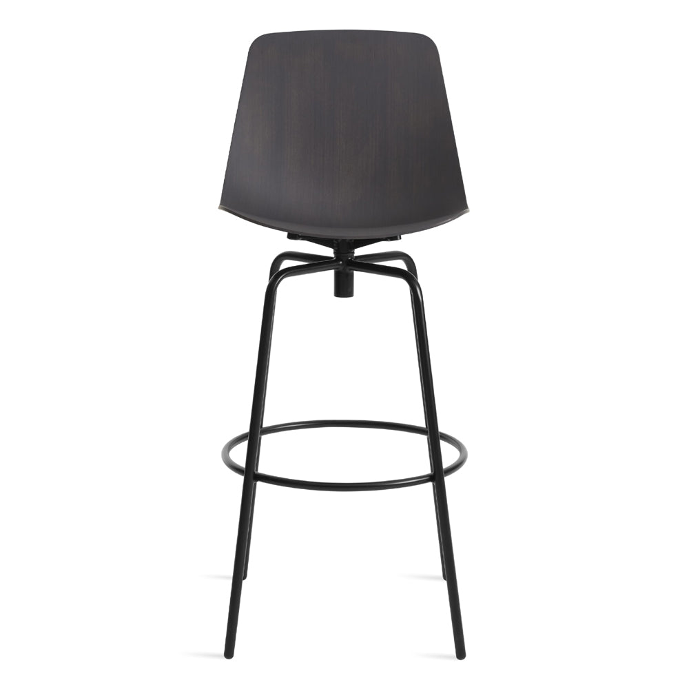 Clean Cut Swivel Barstool Stools BluDot Oblivion