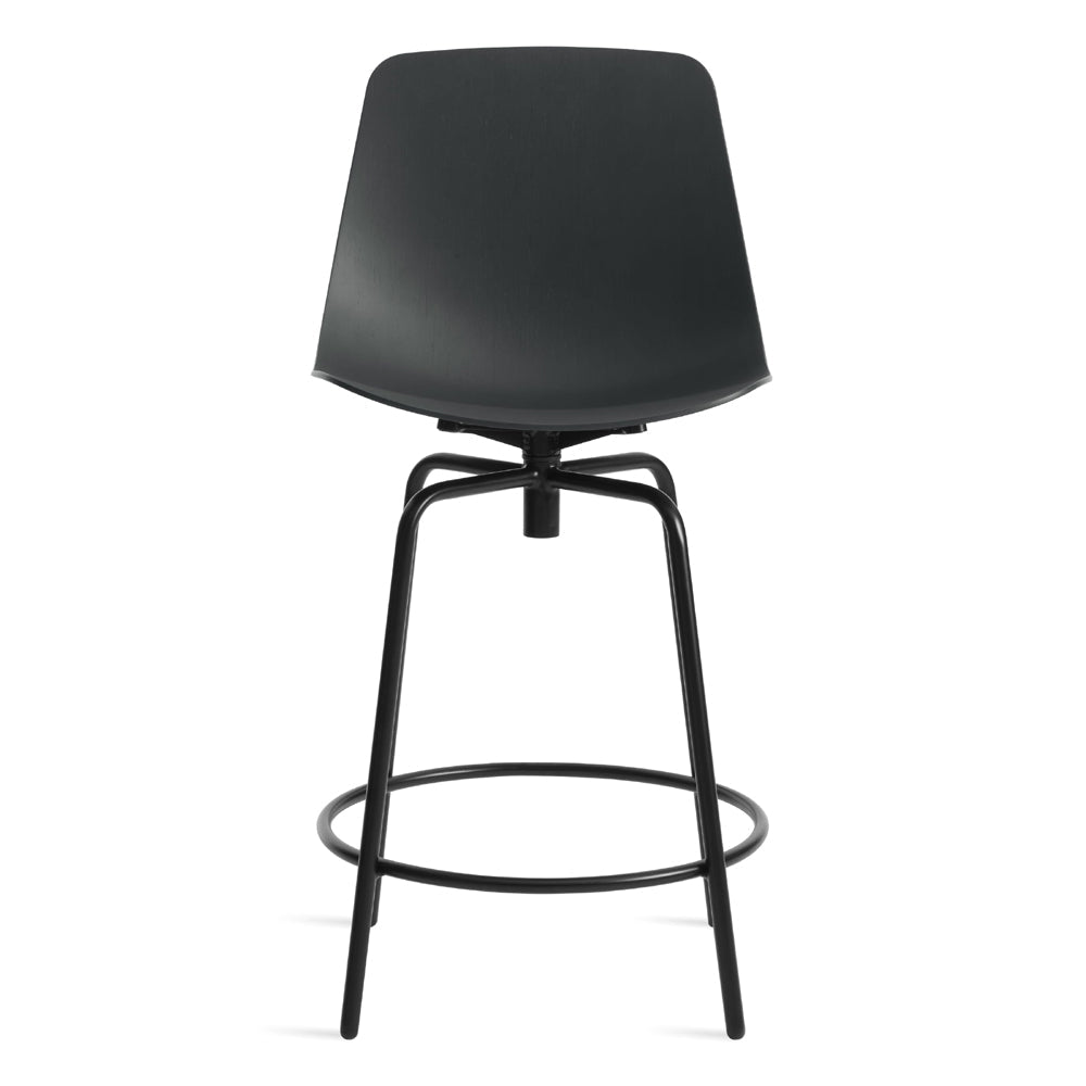 Clean Cut Swivel Counter Stool Stools BluDot Navy Green