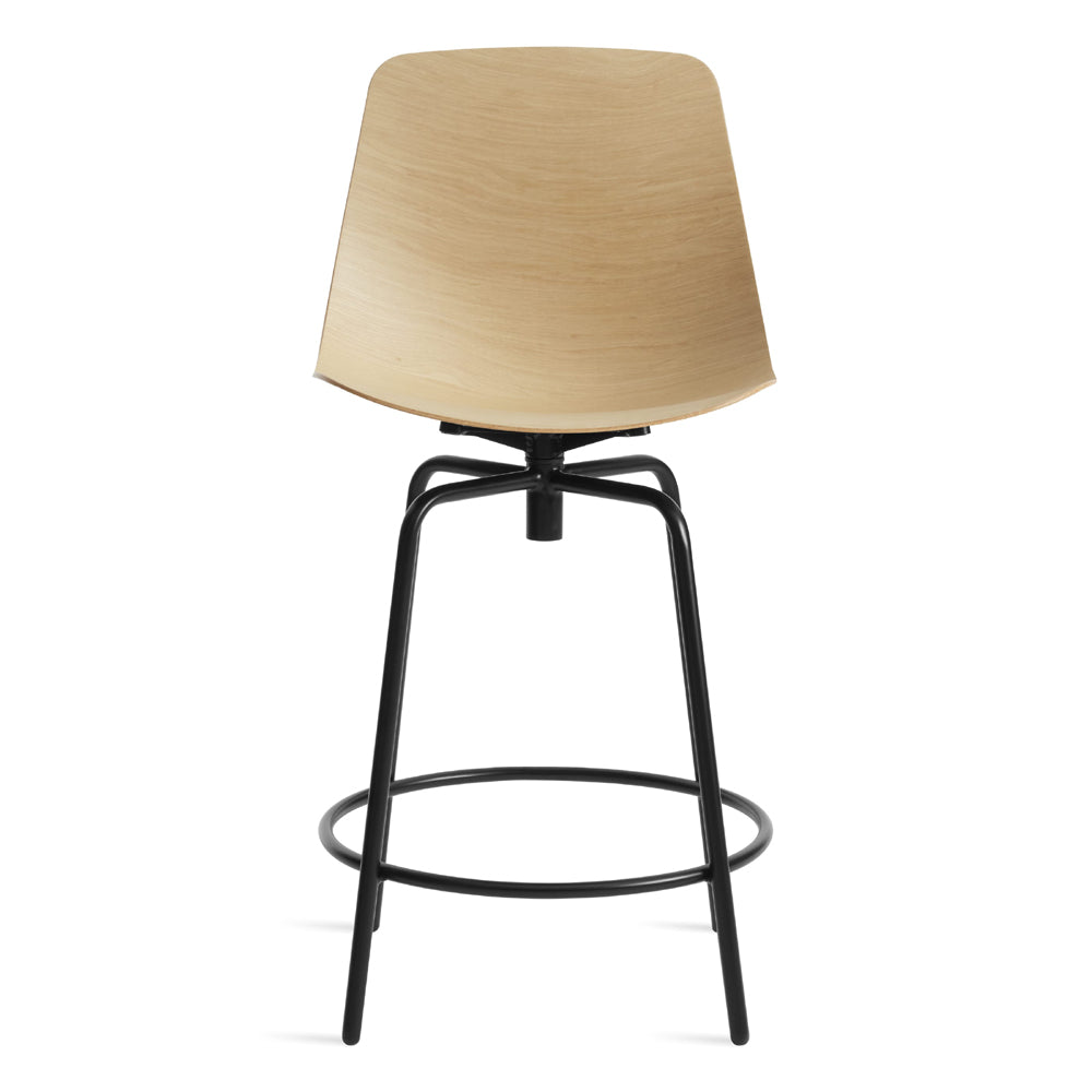Clean Cut Swivel Counter Stool Stools BluDot White Oak